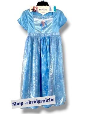 Disney Youth Girls Fantasy Gown Frozen Elsa Theme